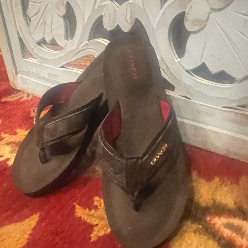 Coach Women's Black Sandals FINAL PRICE